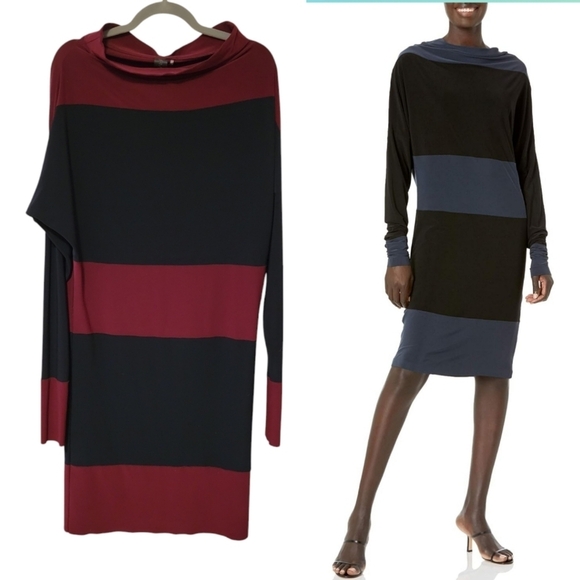 Norma Kamali Women's Spliced All in One Dress Stretch Jersey Knit Convertible XS - Picture 1 of 12